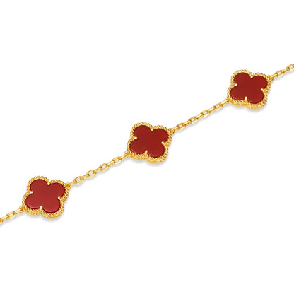 Love Clover Leaf Bracelet,925 Silver,18k Gold Plated