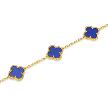 Love Clover Leaf Bracelet,925 Silver,18k Gold Plated