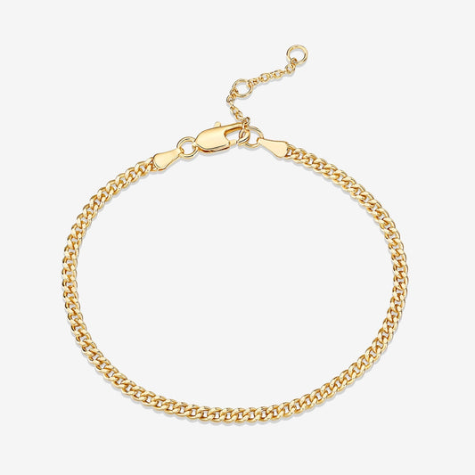 Vermeil Curb Chain Bracelet