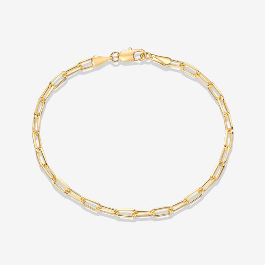 Vermeil Paperclip Chain Bracelet