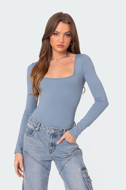 Joanna Square Neck Bodysuit